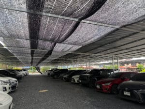 ที่จอดรถในร่มใกล้สนามบินดอนเมือง Don Mueang Park & Fly มีหลังคาคลุม ป้องกันแดดฝน รองรับรถหลายคัน